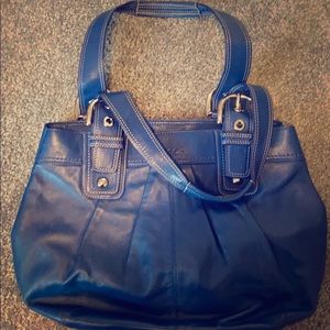 Blue Coach bag